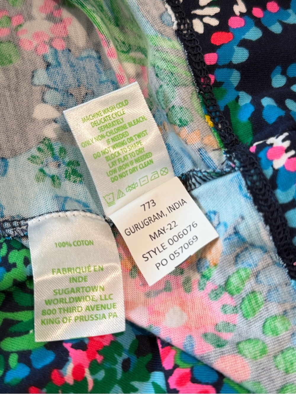 Lilly Pulitzer Cath Take Me to the Sea Print Cotton Shift Dress Large - Picture 9 of 9